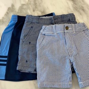 3 pairs boys shorts size 4 .